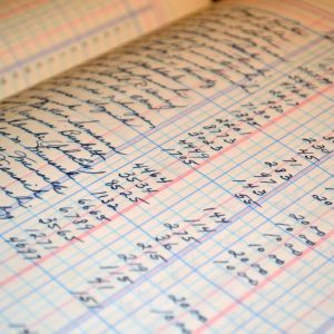 stock photo of a ledger